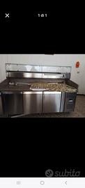 Vetrina e banco pizza usato