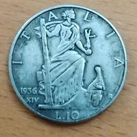 moneta da 10 lire in argento 