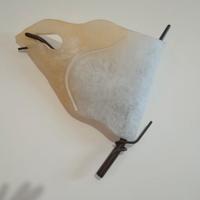 Applique in vetro e ferro antichizzato