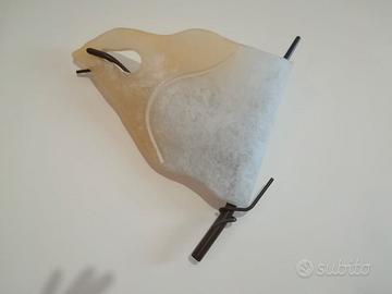 Applique in vetro e ferro antichizzato