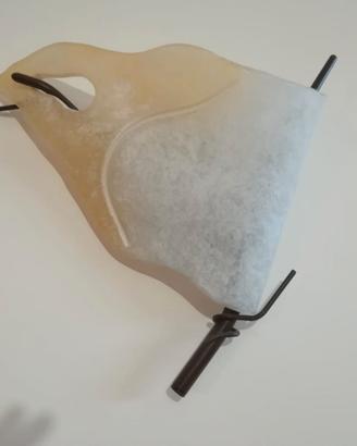 Applique in vetro e ferro antichizzato
