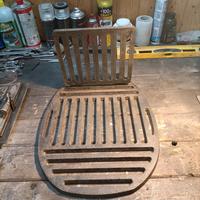 Griglia in ghisa per caminetto, stube a legna