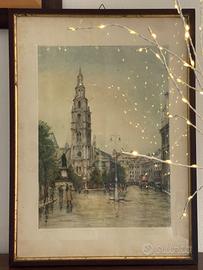 Stampa d'epoca Museum Galleries con cornice