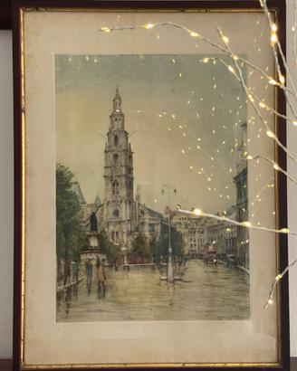 Stampa d'epoca Museum Galleries con cornice