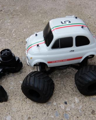 FIAT 595 Abarth con luci anteriori e radiocomando.