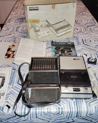 Registratore a cassette vintage Philips EL3302(K7)