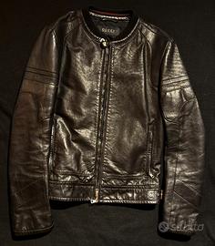 Giacca Pelle GUCCI Biker Nappa dí agnello Tg.48 M