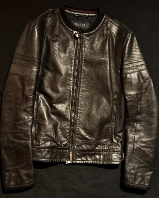 Giacca Pelle GUCCI Biker Nappa dí agnello Tg.48 M