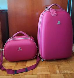 Set valigie Lancetti, Trolley+ Beauty 