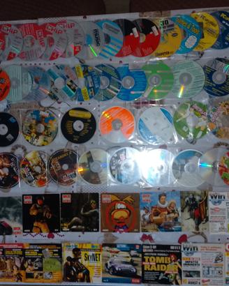 dischi vari e riviste vintage PC CD rom dal "94 