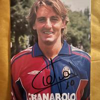 Cartolina autografata di Beppe Signori Bologna