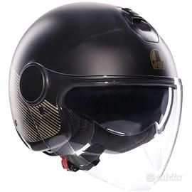 Casco Moto Jet AGV ETERES PONZA Nero Oro Opaco XL