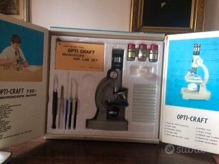 Microscopio vintage opti-craft 750 set laboratorio