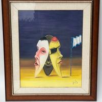 Quadro dipinto con cornice 40x50