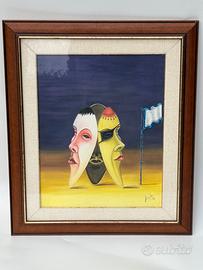 Quadro dipinto con cornice 40x50