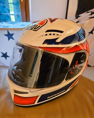 Casco AGV livrea Marco Lucchinelli  autografato 