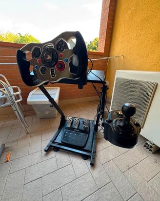Setup Sim Racing Logitech G29 + Shifter + Stand