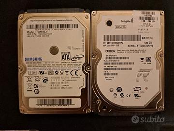 2 hard disk sata da 500 e 120 gb