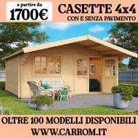 CASETTE 4x4 circa - CON E SENZA PAVIMENTO - NUOVE