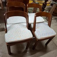 Set 4 sedie impagliate anni 70