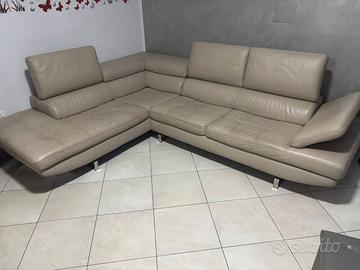 Divano Crema in Pelle