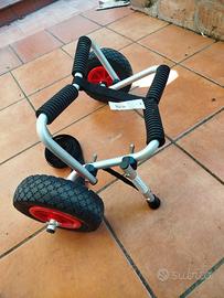 carrello per strada porto kayak