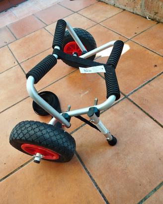 carrello per strada porto kayak