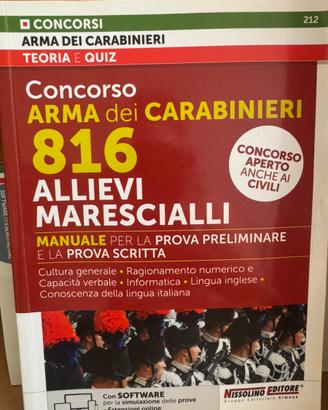 Libro per concorso allievo maresciallo carabinieri