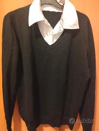 maglione con camicia