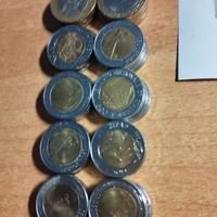 50 monete bimetalliche da 500 e 1000 lire