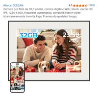 Cornice Digitale CECGAN 10,1 WiFi HD