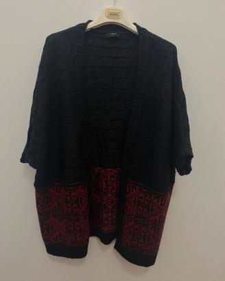 Cardigan Sweewe Paris - S/M - Nero e Rosso