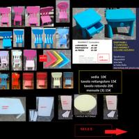 IKEA MAMMUT sedie tavoli sgabello e comodini