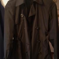trench nero donna 