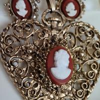 Orecchini con  Collier ,Pendente d'epoca