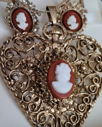 Orecchini con  Collier ,Pendente d'epoca