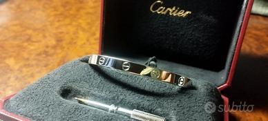 CARTIER Love Br. ORO Bianco Mis19 gr.38  garanzia