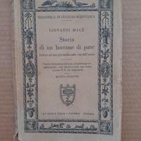 Vecchio libro "Storia di un boccone di pane"