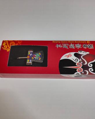 Segnalibro a clip in metallo - Maschera opera Pech