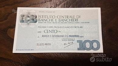 Miniassegni anni '70 da 50, 100, 150, 200 lire
