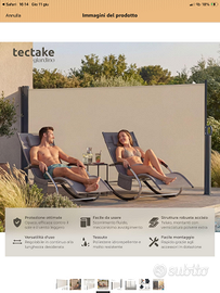 Tenda a scorrimento laterale Tectake