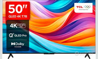TCL T7B 50" QLED 4K Google TV Dolby Vision Atmos
