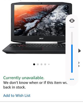 pc Acer vx15 16Gb ram