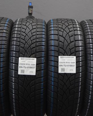 4 Pneumatici 235/55 R18 Dunlop Winter Sport 3 D Ao