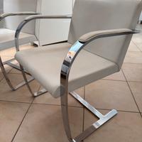 Coppia di poltrone brno bianche