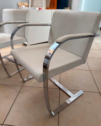 Coppia di poltrone brno bianche