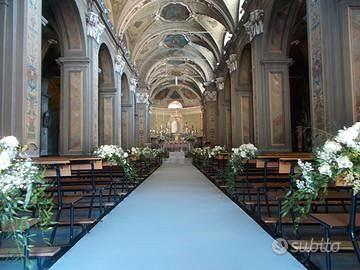 Passatoia/tappeto bianco per matrimoni ed eventi.