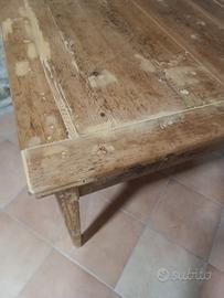 tavolo in legno restaurato 