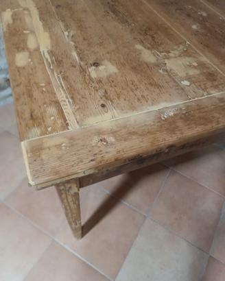 tavolo in legno restaurato 