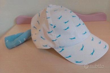 Cappello con visiera e foulard NUOVO